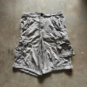 Baggy Stone Touch Cargo Shorts Long Southpole Style Jorts Vintage Y2K